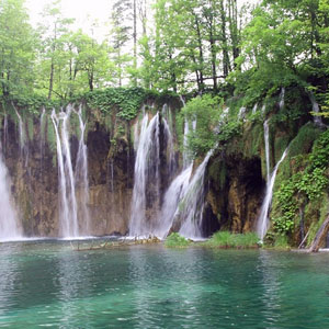 Plitvice, national park with lakes and waterfalls